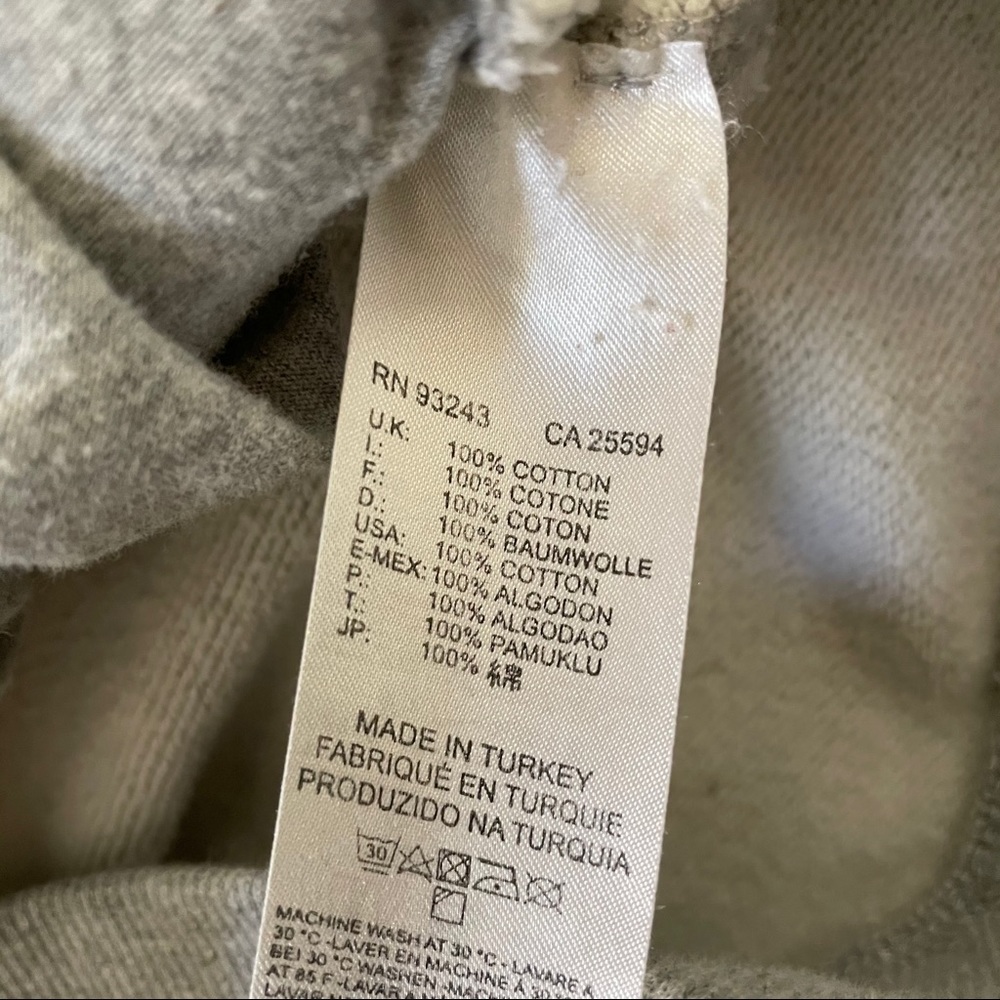 SOLD❤️ DIESEL Mens Size L Grey Hoodie Jacket - Picture 10 of 10